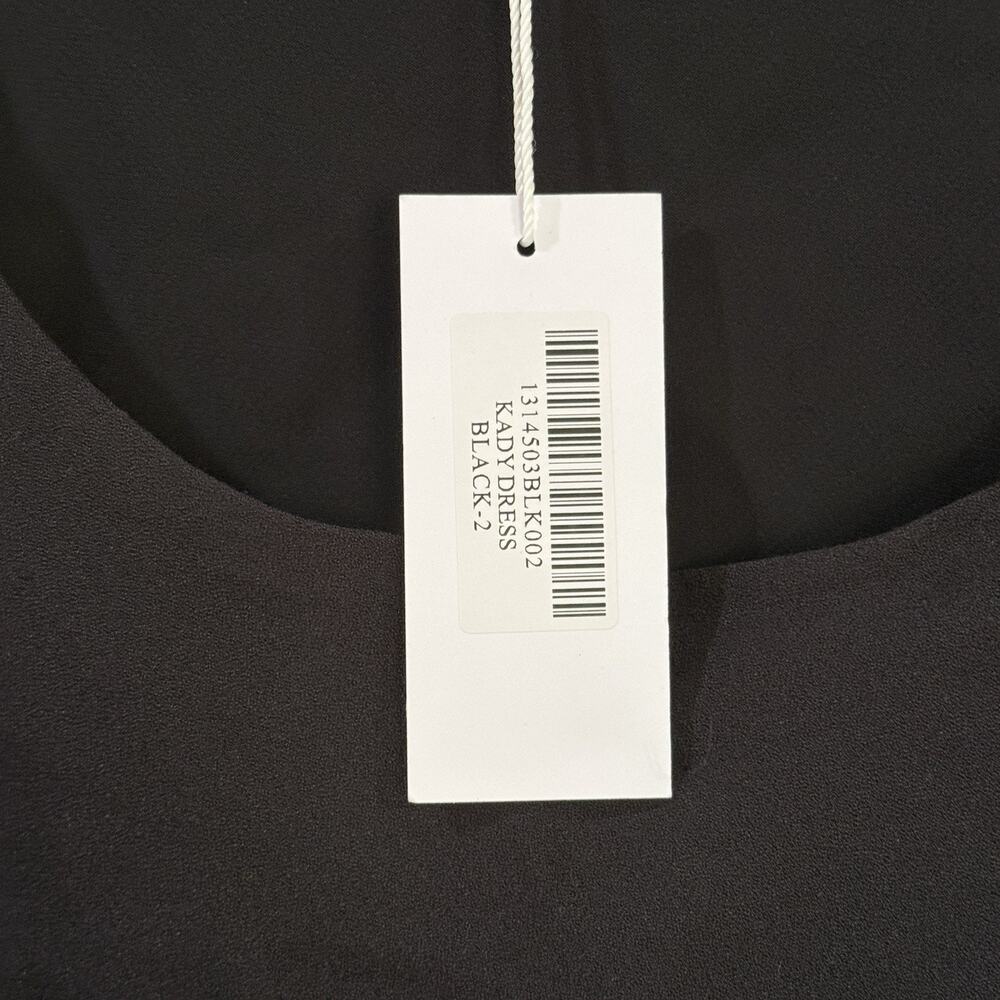NWT Reformation Kady Maxi Dress Size 2 Black Scoop Neck Long Bell Sleeve $228 - Picture 5 of 12